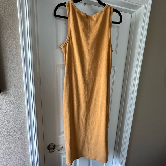 UNIVERSAL thread XL yellow button down knit dress - Picture 2 of 4